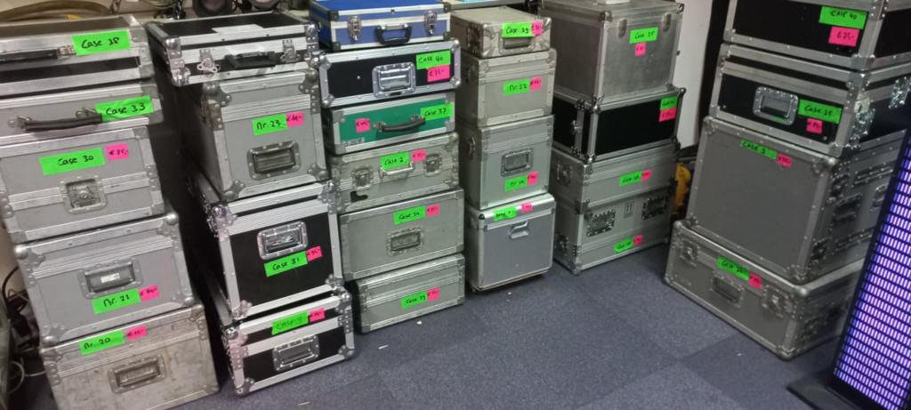 Flightcases opbergkisten transportkisten cases los te koop, Ophalen of Verzenden, Gebruikt, Overige instrumenten, Flightcase