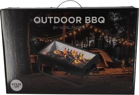 Nieuw NORLÄNDER Outdoor BBQ Zwart, Tuin en Terras, Houtskoolbarbecues, Nieuw, Ophalen of Verzenden