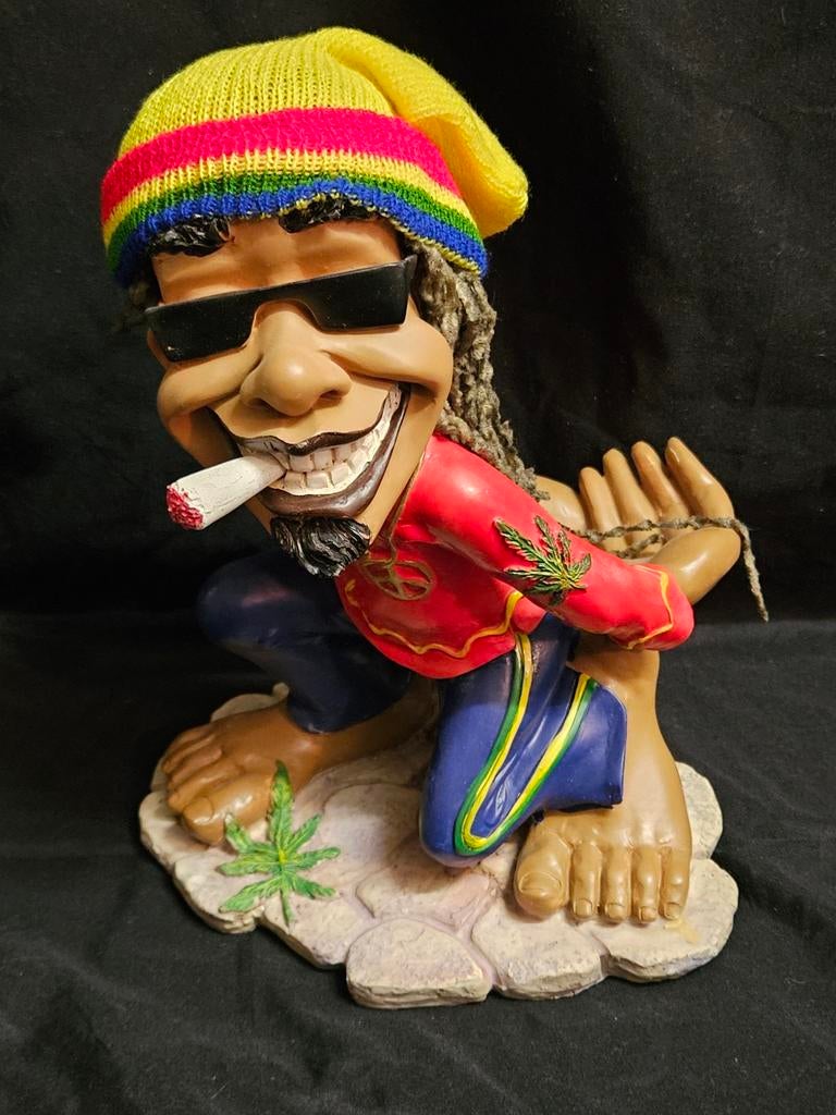 Rasta man beeld fles houder 30cm, Ophalen of Verzenden, Zo goed als nieuw, Mens