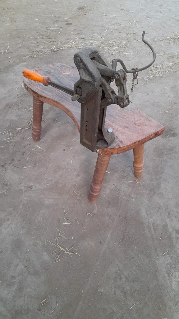 Maai zeis slijper (haarkruk), Ophalen