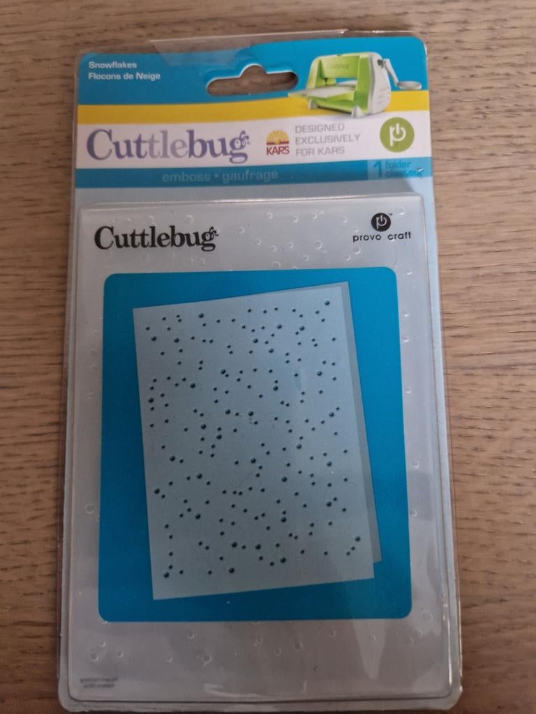 Cuttlebug Embossing Folder - Sneeuwvlokken, Ophalen of Verzenden, Zo goed als nieuw