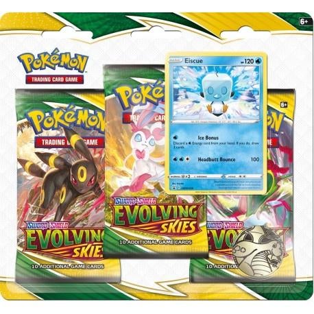Pokemon TCG - Evolving Skies: Eiscue 3-Pack Blister, Ophalen of Verzenden, Nieuw