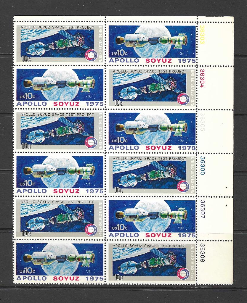 1975 USA Apollo SOYUZ-ruimtevaart, Verzenden, Postfris, Noord-Amerika