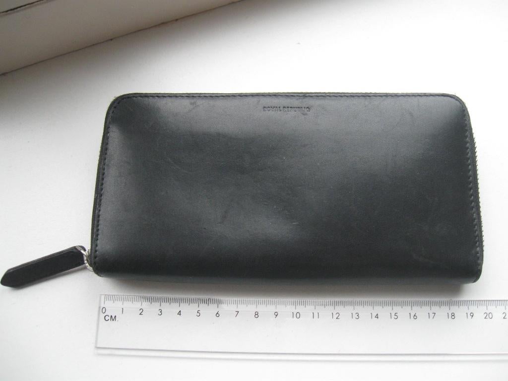 ROYAL REPUBLIQ royale zwart leren portemonnee goede staat, Ophalen of Verzenden, Zo goed als nieuw, Zwart, Leer