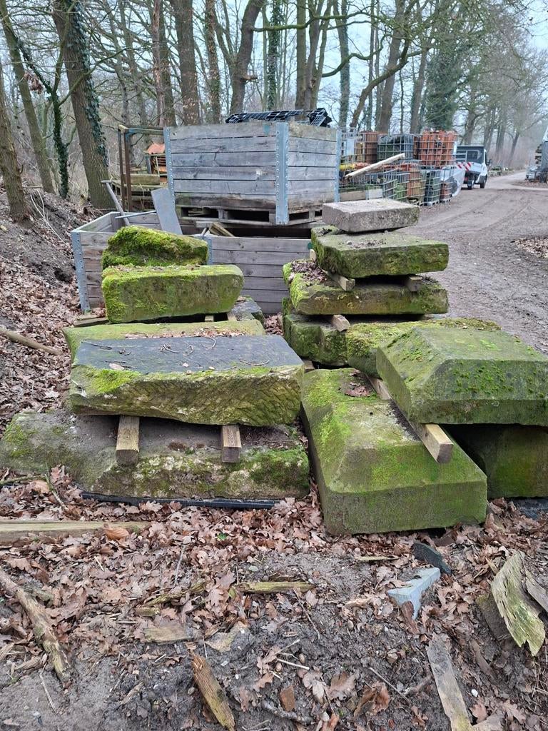 Bentheimer steendelen - Unieke bouwmaterialen, Ophalen, Gebruikt, Bruin, Overige typen