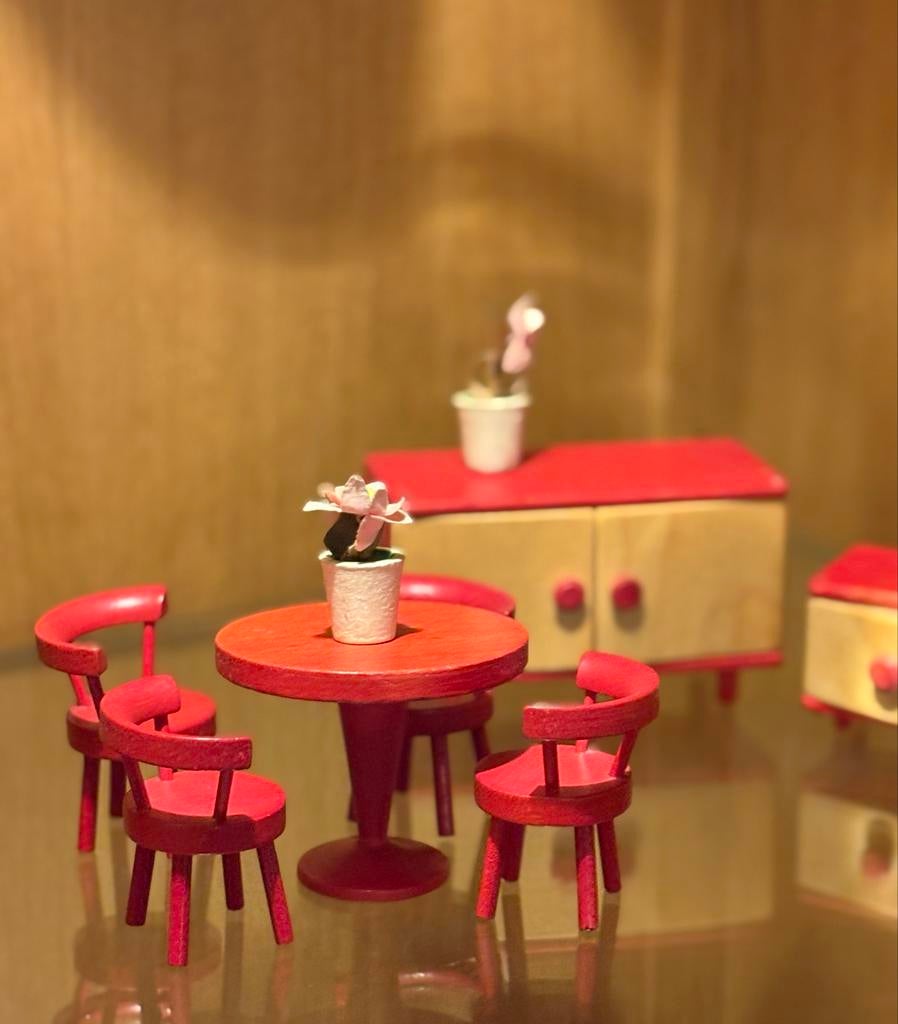 Vintage Poppenhuis Meubeltjes Set, Ophalen of Verzenden, Gebruikt, Poppenhuis