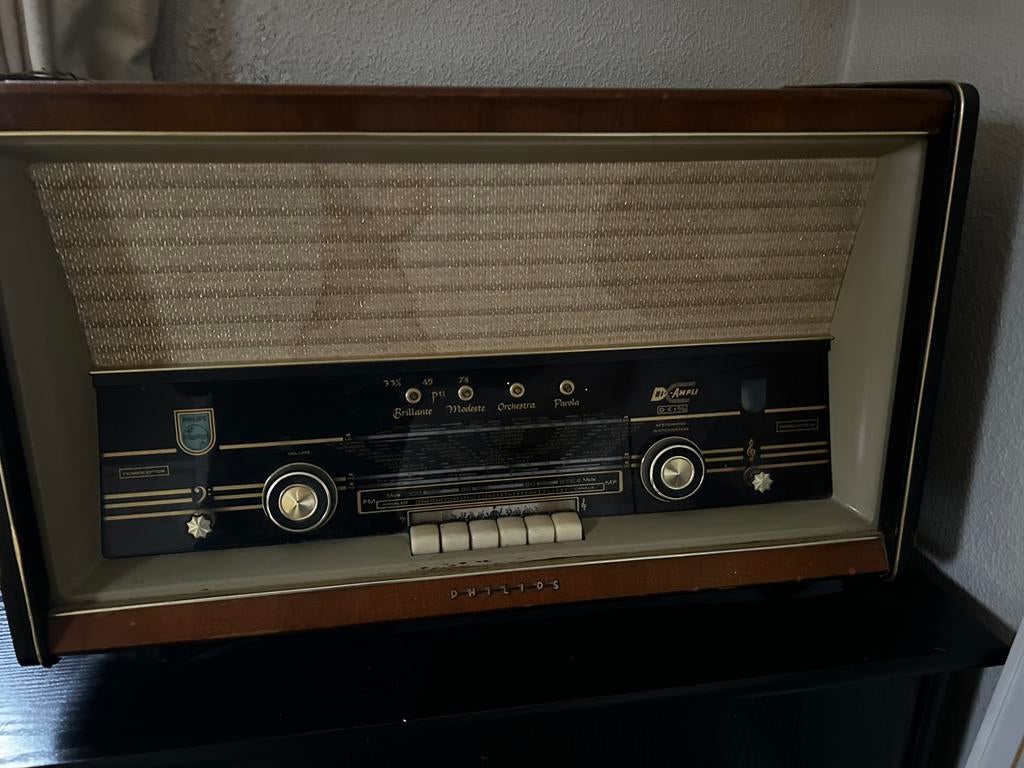 Goed werkende Old timer Philips radio, Ophalen of Verzenden