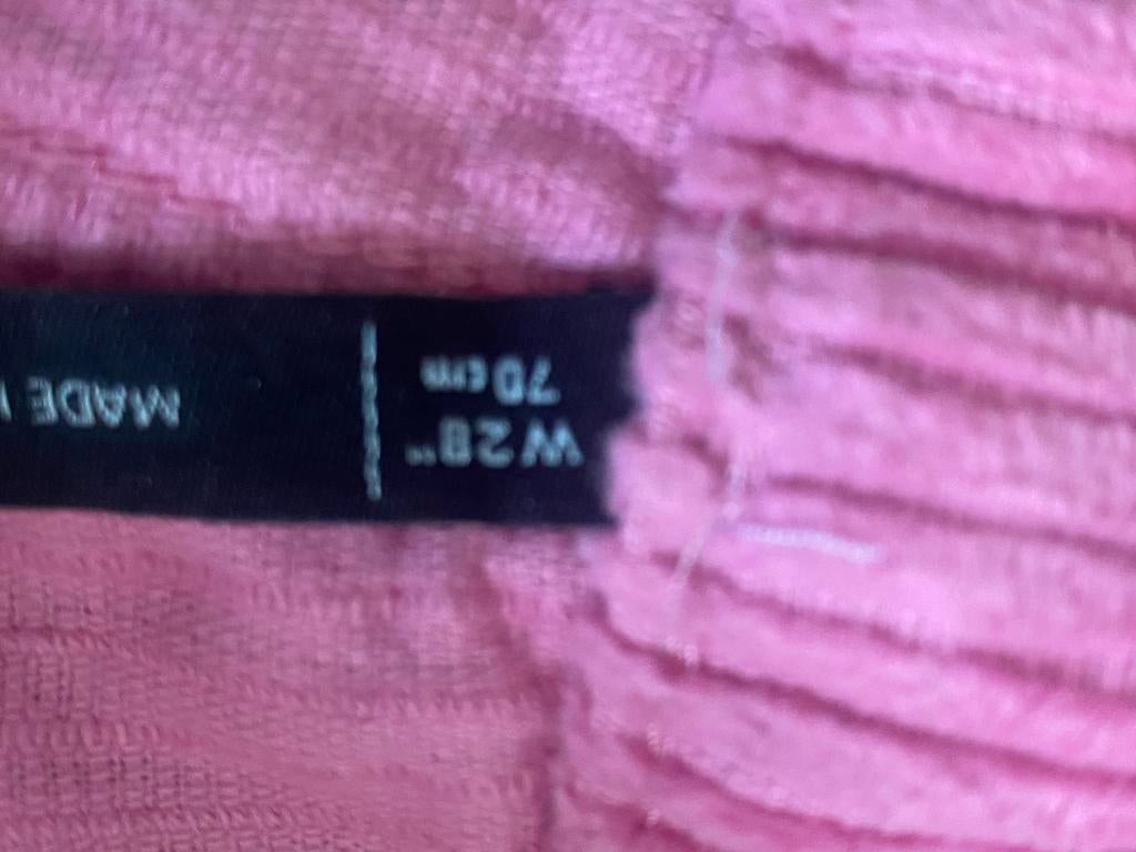 Roze Reclaimed Vintage Corduroy Broek, Kleding | Dames, Broeken en Pantalons, Ophalen of Verzenden, Zo goed als nieuw, Roze, Maat 36 (S)