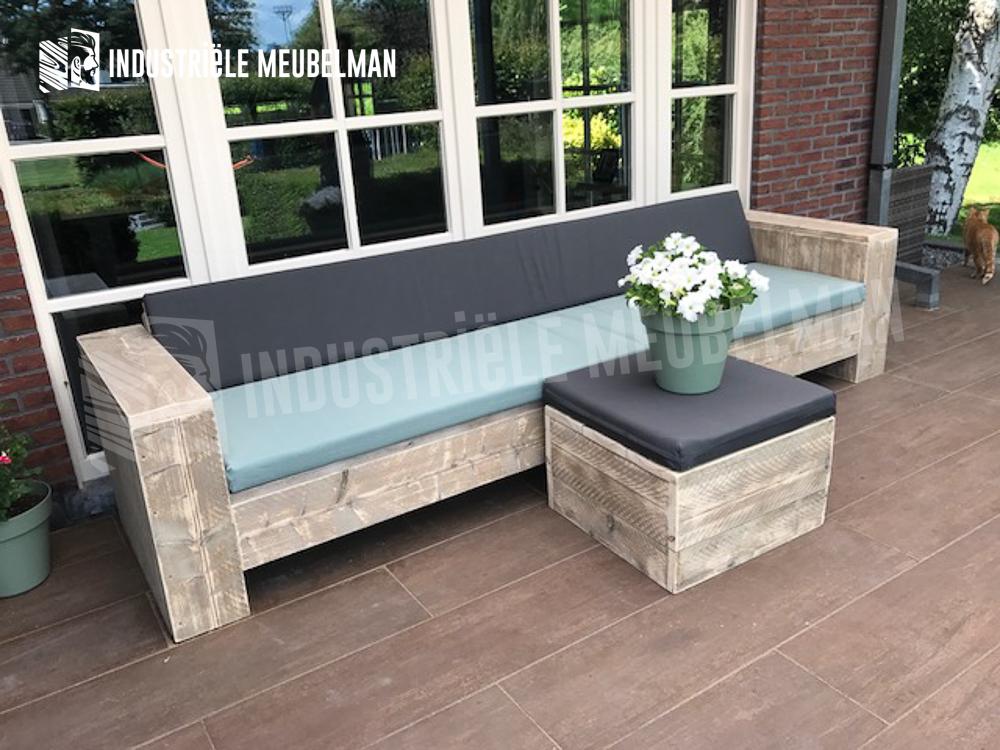Steigerhouten Loungeset Loungebank Tuin Lounge Banken ACTIE!, Tuin en Terras, Verzenden, Steigerhout, Nieuw, Eettafel