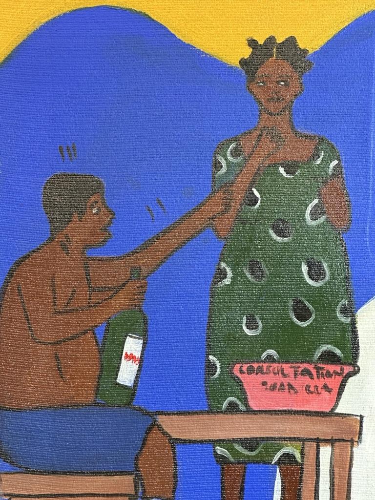 260102 Naive painting - "great healer, treats all diseases", Ophalen of Verzenden