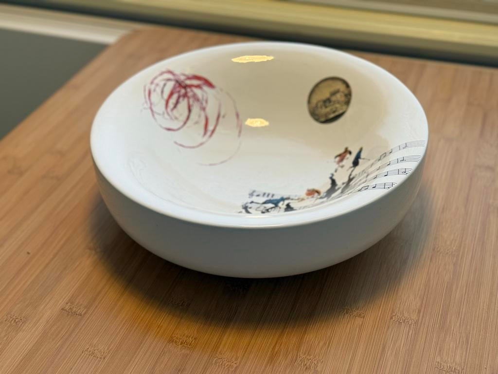 Marcel Wanders 'Emotions' Porseleinen Schaal, Huis en Inrichting, Woonaccessoires | Schalen en Manden, Zo goed als nieuw, Schaal