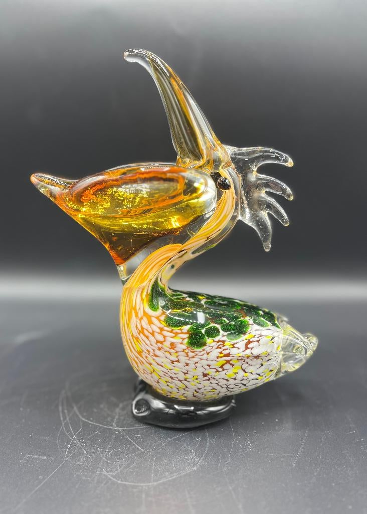 Leuke pelikaan van glas., Ophalen of Verzenden