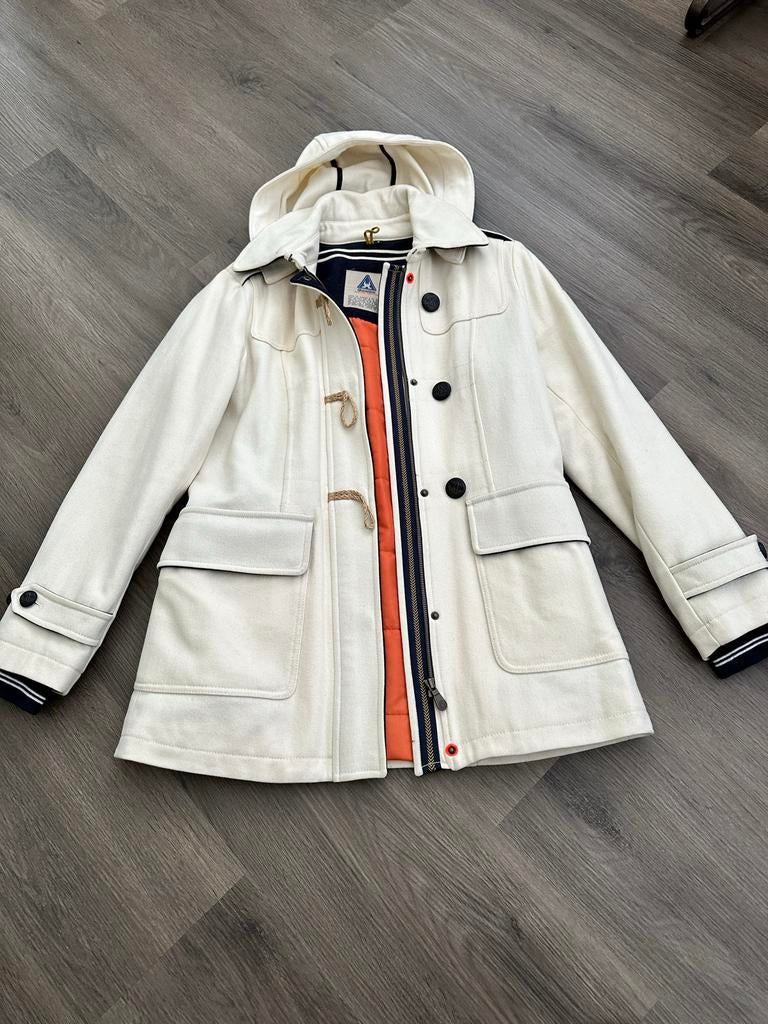 Gaastra wollen parka - Maat M - Zo goed als nieuw!, Maat 38/40 (M), Gaastra, Wit, Ophalen of Verzenden