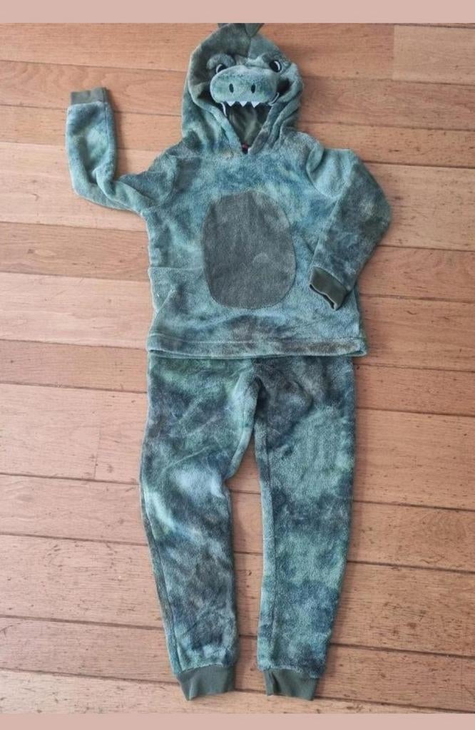 Draken Verkleedpak - Huispak Carnaval maat 128, Kinderen en Baby's, Carnavalskleding en Verkleedspullen, Zo goed als nieuw, Jongen of Meisje