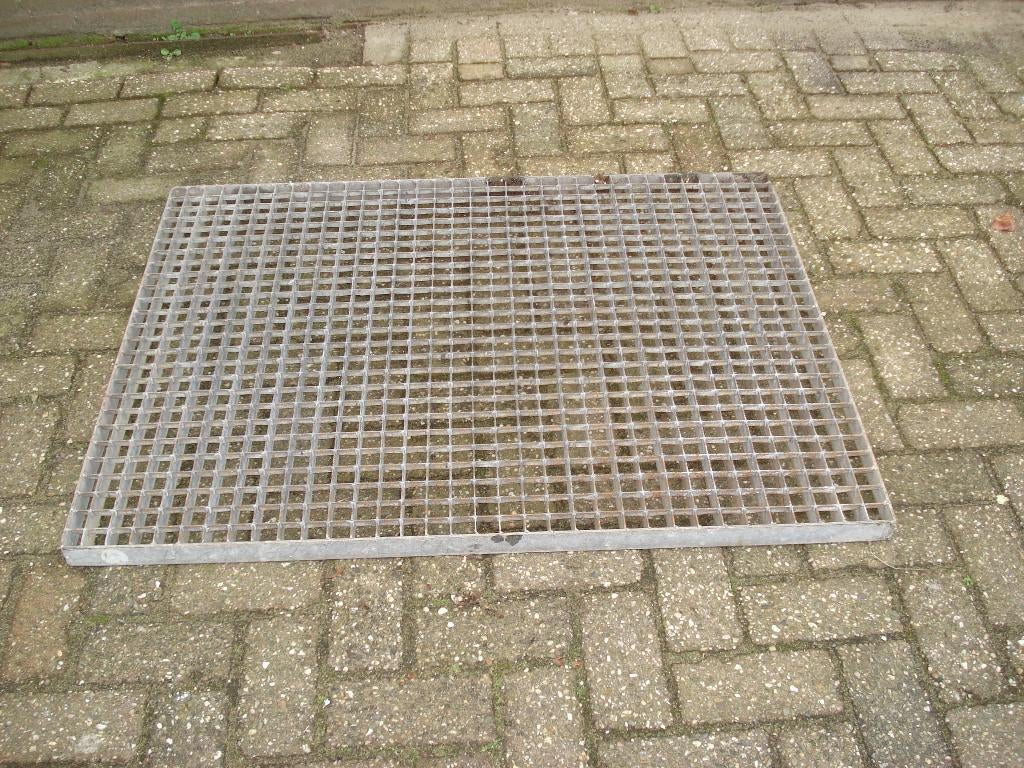 schoonloop Rooster Deur  114 x 87 x 4 cm, Tuin en Terras, Deurmatten, Zo goed als nieuw, Rubber, Schoonloopmat, Buiten, Ophalen