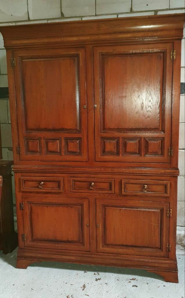 Schuitema jugendstil RAC kast, Huis en Inrichting, Kasten | Buffetkasten, Zo goed als nieuw, 150 tot 200 cm, 25 tot 50 cm, Kersenhout