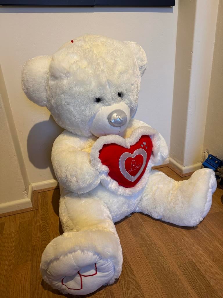 Grote Valentijnsbeer van 1 meter, Ophalen, Zo goed als nieuw, Beer