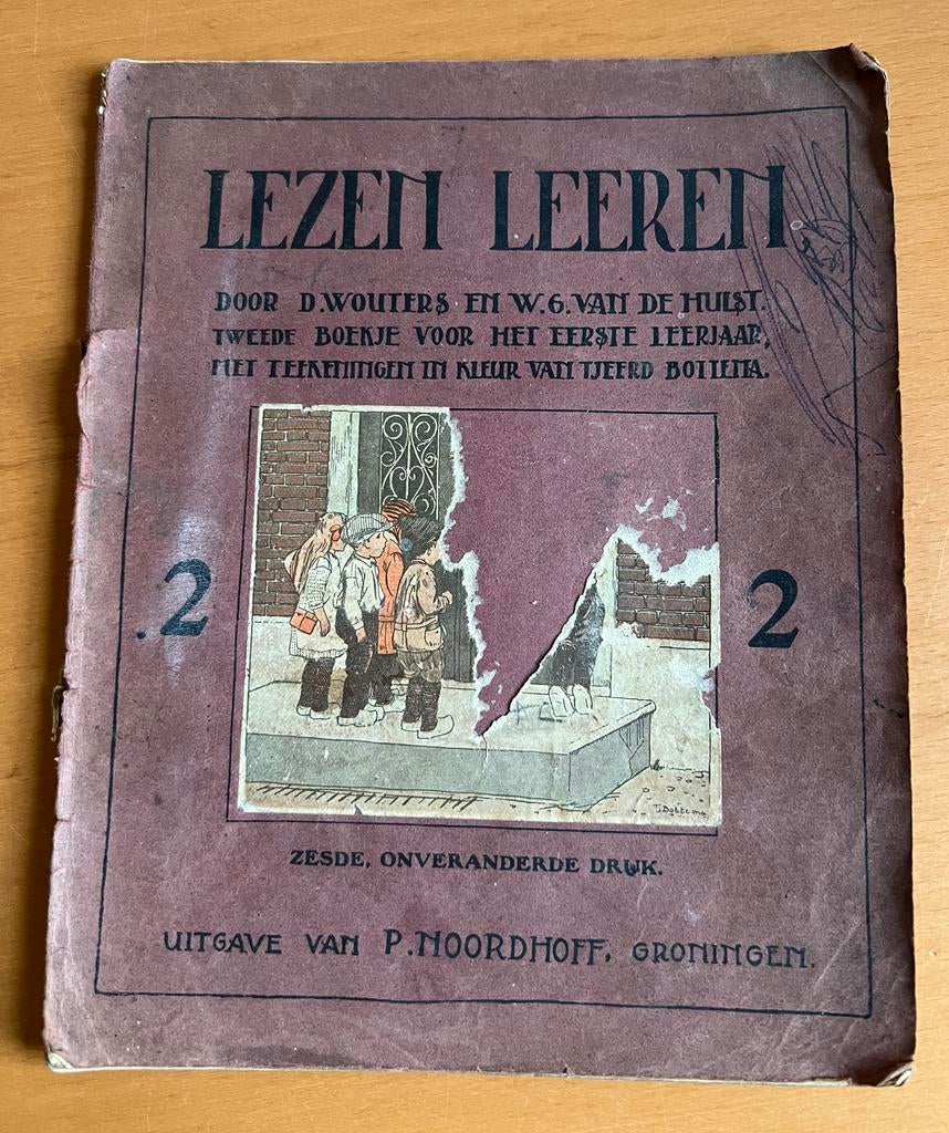 Lezen Leeren deel 2 door D Wouters en W.G. Van de Hulst, Antiek en Kunst, Ophalen of Verzenden