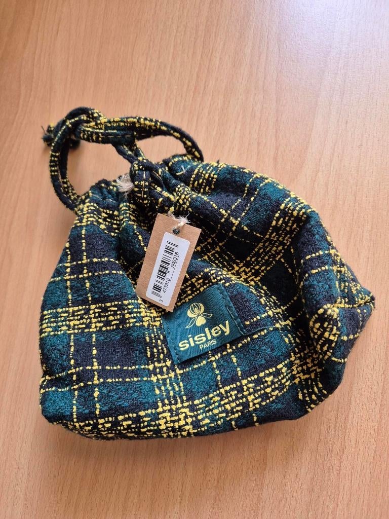 Toilettasje Sisley - ruit - blauw-groen-geel - nieuw, Ophalen of Verzenden, Nieuw, Blauw, Dame