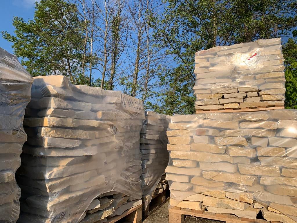 Flagstones Bourgogne diverse diktes natuursteen Stepstones