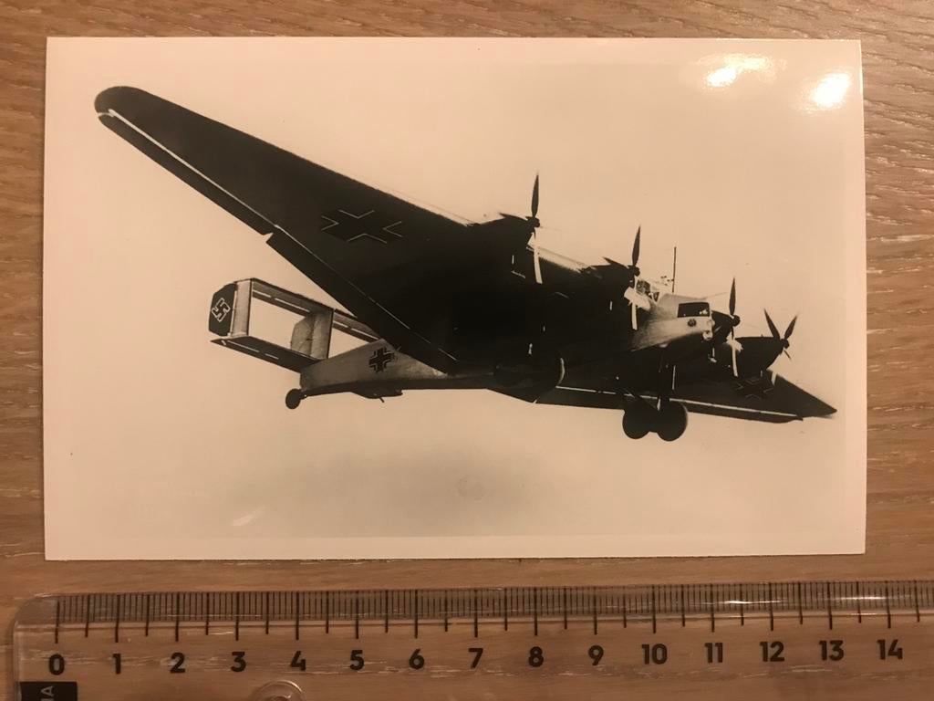 Junkers G-38 Luftwaffe Vliegtuig Duits WO2 Foto Luchtvaart, Ophalen of Verzenden, Zo goed als nieuw, Kaart, Foto of Prent