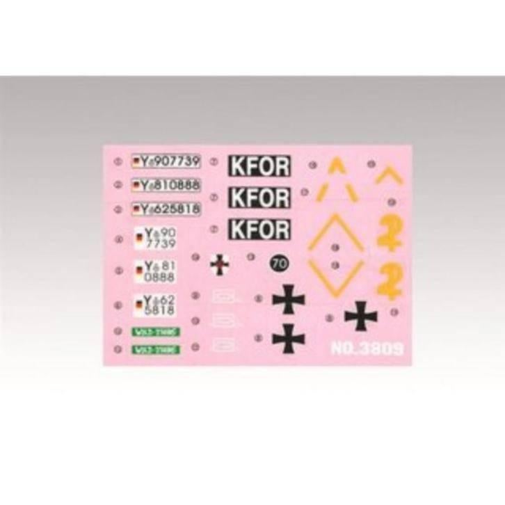 Decals Tank Leopard 2A5 1/24, 1:32 tot 1:50, Ophalen of Verzenden, Eiberstraat 9 te Dokkum, Foto Meinema