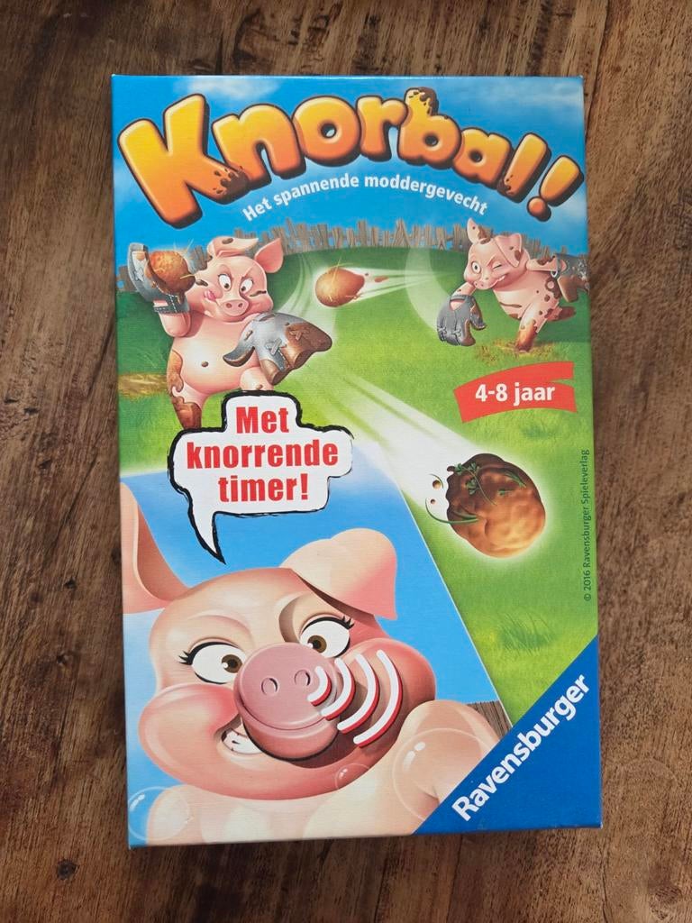 Knorbal! - Het spannende moddergevecht!, Hobby en Vrije tijd, Gezelschapsspellen | Bordspellen, Nieuw, Een of twee spelers, Drie of vier spelers