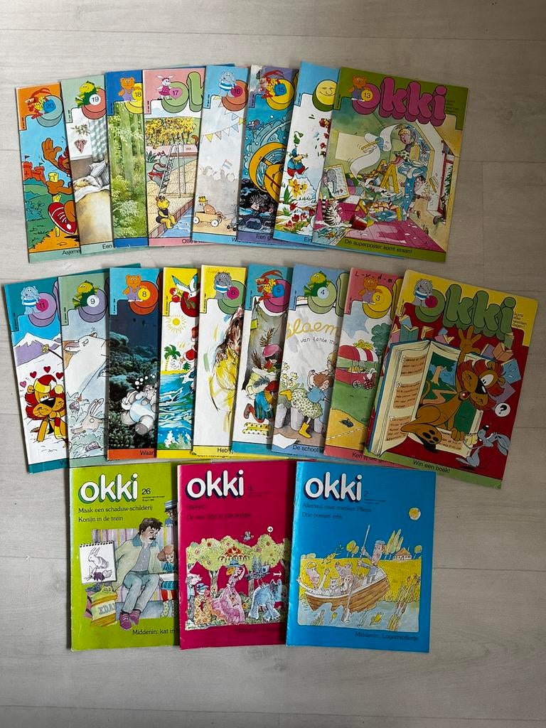 Okki tijdschrift 1978-1988 en 1982 vintage, Boeken, Meerdere stripboeken, Ophalen of Verzenden, Gelezen