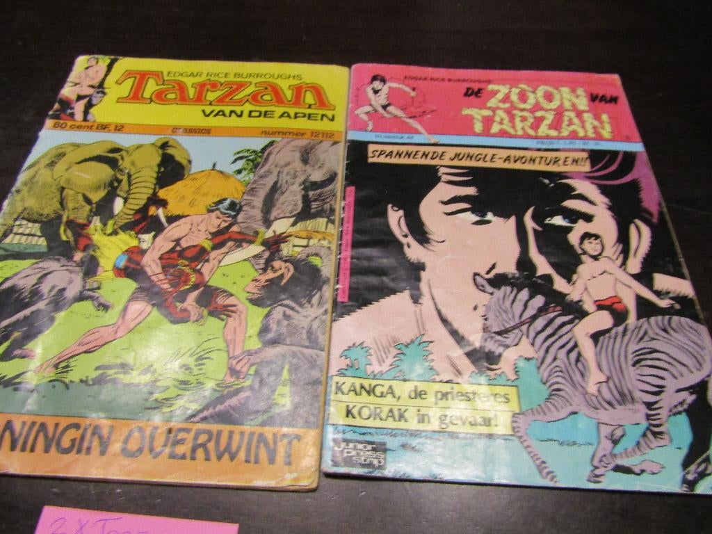 2 Stripboeken Tarzan 1972 /1963., Meerdere stripboeken, Ophalen, Gelezen