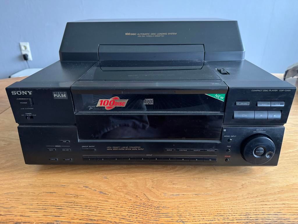 C-D speler 100 stuks wisselaar, Ophalen of Verzenden, Zo goed als nieuw, Sony, Wisselaar