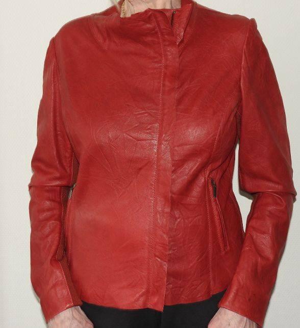 PRACHTIG NIEUW LAMS LEREN JASJE SIGNO NERO M38, SIGNO NERO, Nieuw, Jasje, Rood