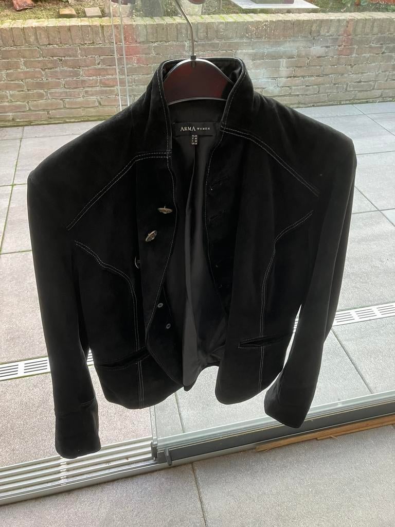 Echt leren jas zwart maat 40 merk Arma, Ophalen of Verzenden, Zo goed als nieuw, Maat 38/40 (M), Zwart