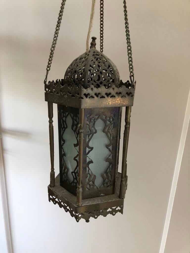 Marokkaanse hanglamp, Huis en Inrichting, Lampen | Hanglampen, Ophalen, Overige materialen, Gebruikt, Orientaals