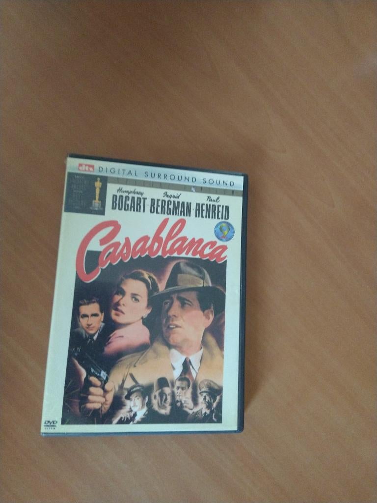 DVD Casablanca (Humphrey Bogart, Ingrid Bergman), Alle leeftijden, Ophalen of Verzenden, Zo goed als nieuw, Overige genres