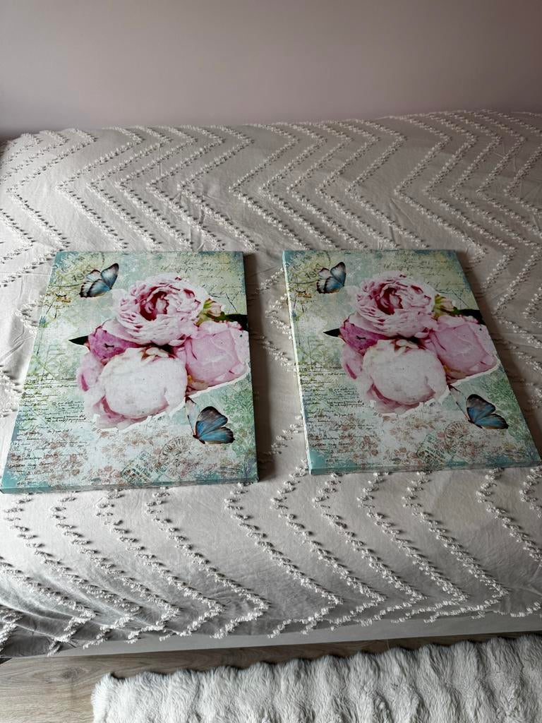 Canvas schilderijtjes, Huis en Inrichting, Woonaccessoires | Schilderijen, Tekeningen en Foto's, Ophalen, Minder dan 50 cm, 50 tot 75 cm