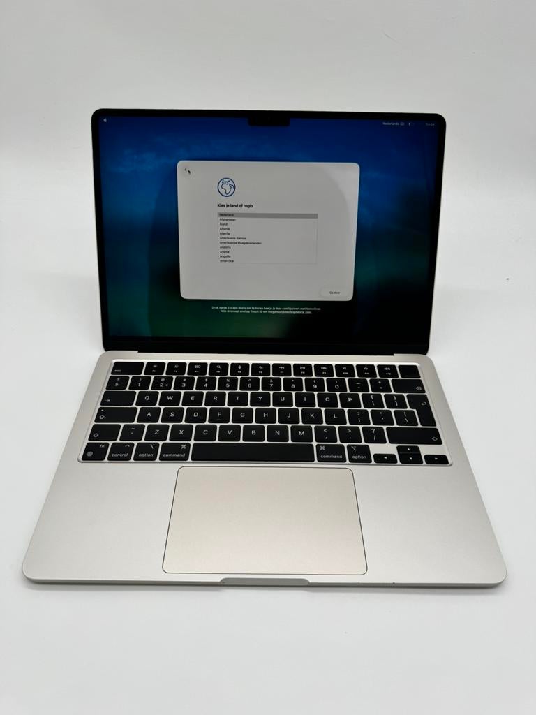 MacBook Air 13" 2022 | M2 | 16 GB RAM | 512 GB SSD | BTW, Apple, 13 inch, 512 GB, Zo goed als nieuw
