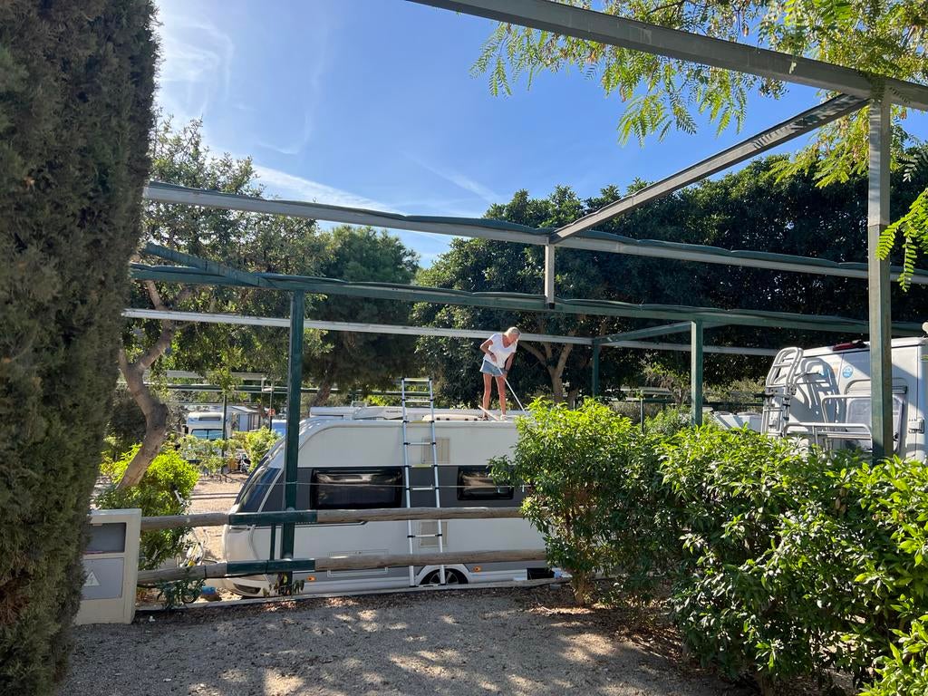 Hobby 495 UFE Excellent met airco, mover en voortent, Caravans en Kamperen, Caravans, Particulier, Airco, Hobby