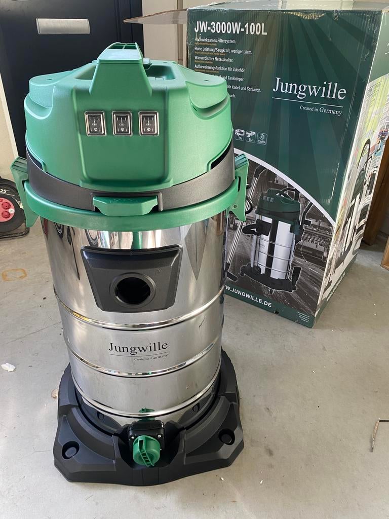 Jungwille bouwstofzuiger JW-3000W-100L nieuw in doos, Ophalen, Info@jungwille.de, Nieuw, Waterstofzuiger