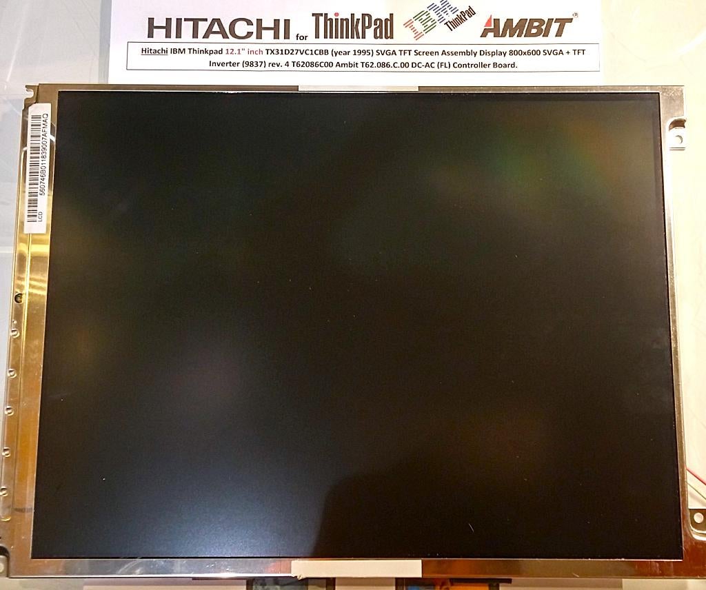 Hitachi TX31D27VC1CBB 12.1 TFT IBM Thinkpad Acer T62086C00, Computers en Software, Monitoren, Touchscreen, Refurbished, Ophalen of Verzenden