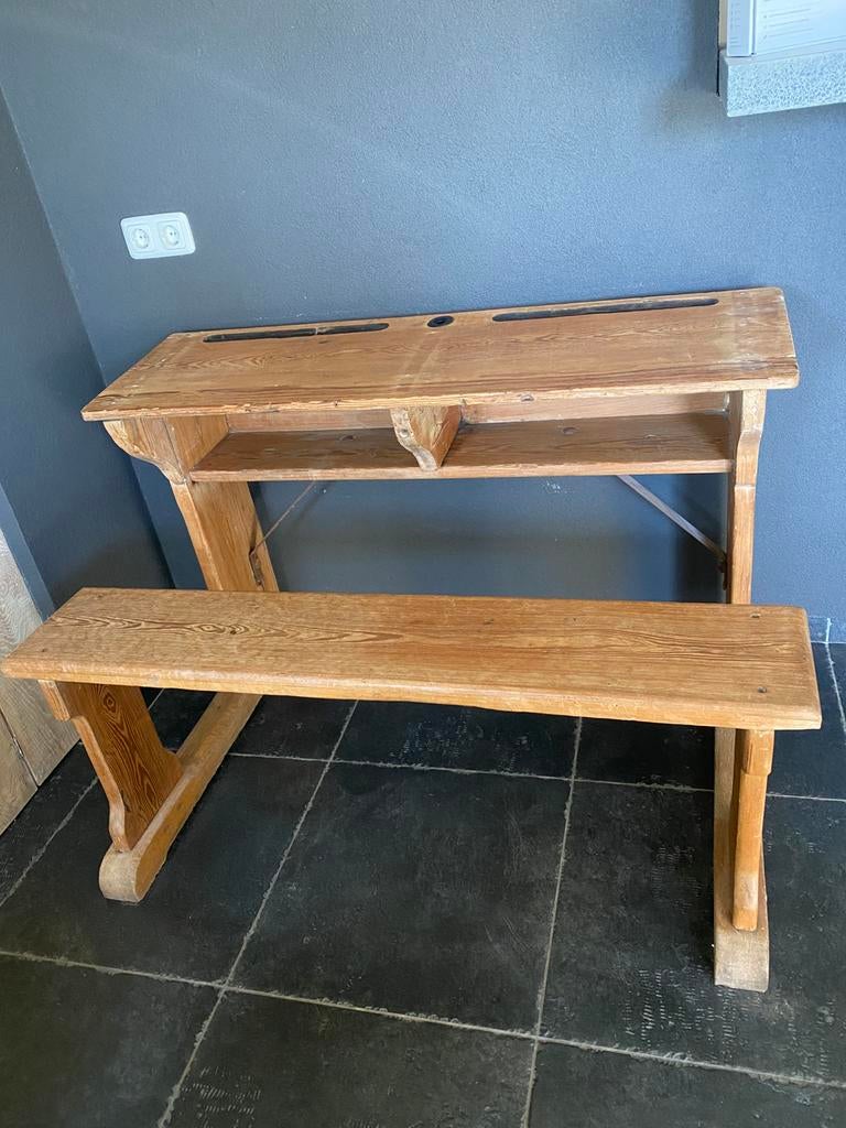 Schoolbank/ tekentafel inl inktpotje, Ophalen, Gebruikt, Overige typen