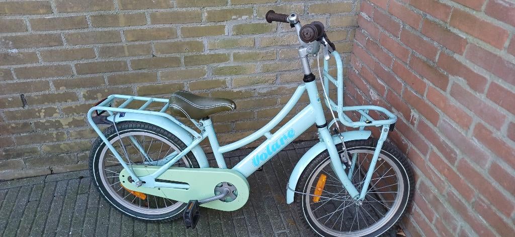 Prachtig Volare 18 inch meisjesfiets met voordrager., Fietsen en Brommers, Fietsen | Meisjes, Ophalen, Gebruikt, 18 inch, Handrem
