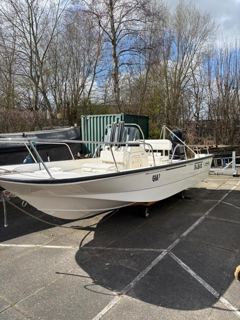 Boston Whaler 170 Montauk Mercury 100 pk EFI  bj.2007, Watersport en Boten, Vis- en Consoleboten, Gebruikt, Ophalen, 70 pk of meer