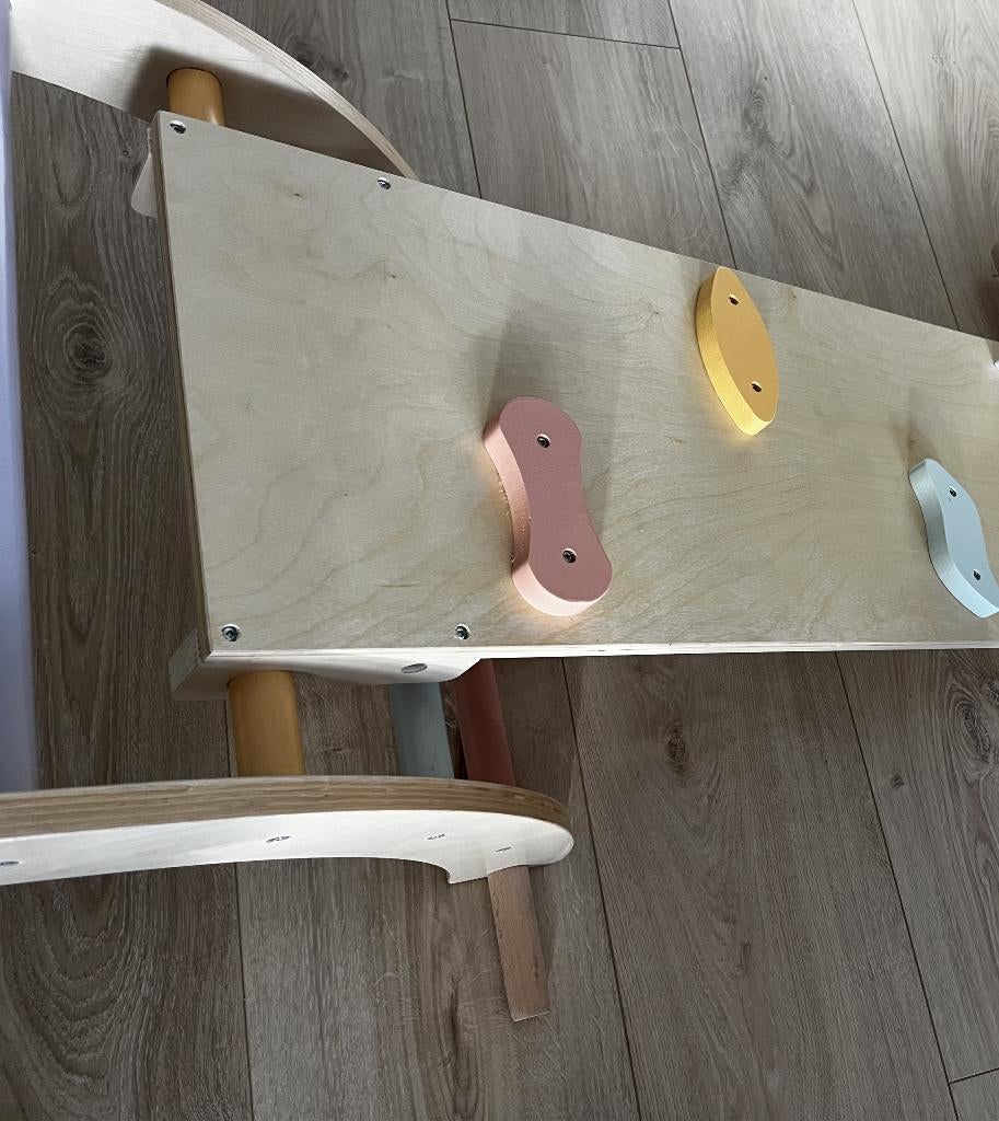 Play Set Wooden Climbing 2-in-1 Arch Rocker & Ramp, Ophalen, Zo goed als nieuw, Rij- of Hobbelspeelgoed