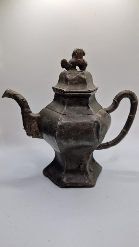 Oosterse theepot van tin (qing), Antiek en Kunst, Kunst | Niet-Westerse kunst, Ophalen of Verzenden