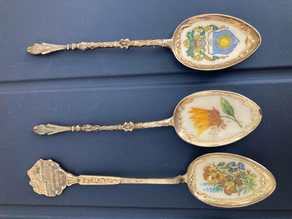 3 theelepels, Ophalen of Verzenden, Gebruikt, Rvs of Chroom