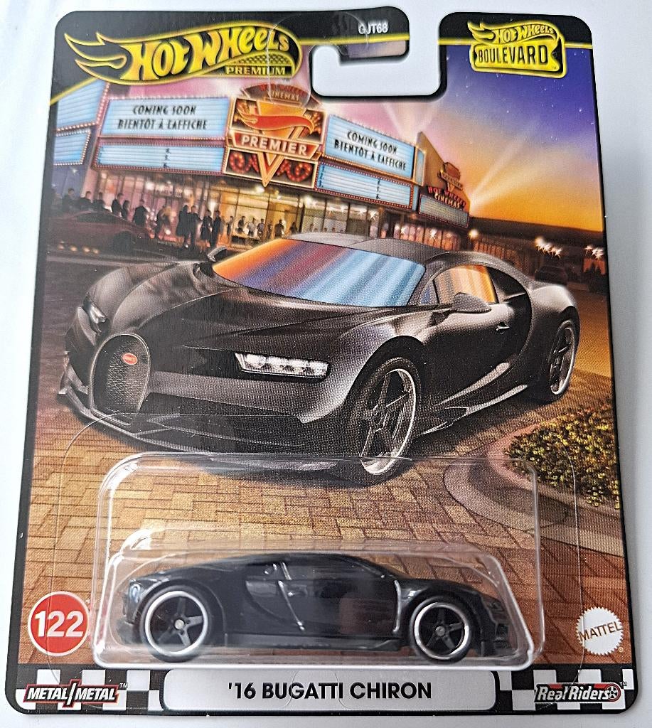 Hot Wheels Premium '16 Bugatti Chiron, Boulevard series, Ophalen, Nieuw, Auto