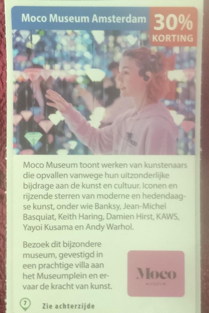 Moco Museum Amsterdam Voordeelbon, Tickets en Kaartjes, Musea, Drie personen of meer, Museumbon