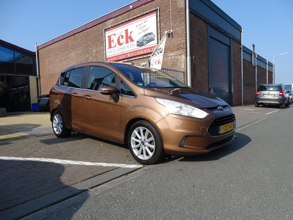 Ford B-MAX 1.0 EcoBoost Titanium (bj 2015), Voorwielaandrijving, Euro 5, Gebruikt, Bruin