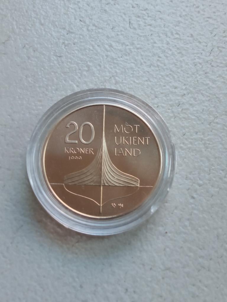 Noorwegen 20 kronen 1999., Ophalen of Verzenden, Overige landen, Losse munt