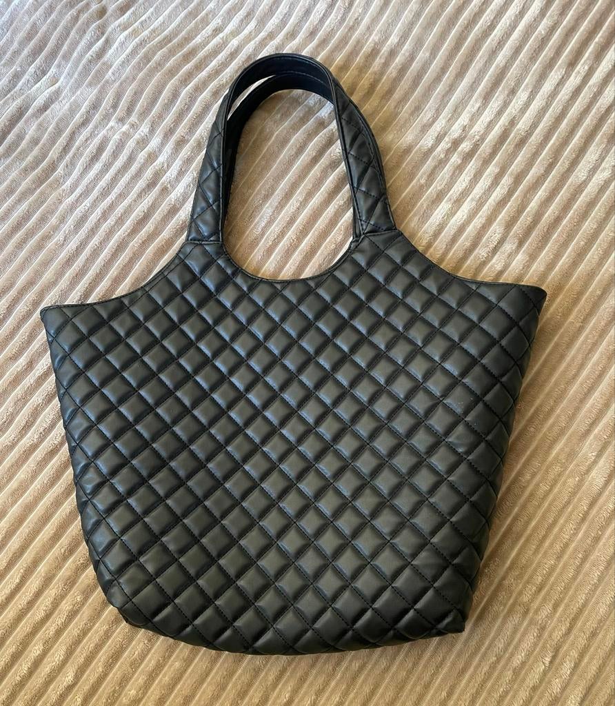 Zwarte gewatteerde tas, replica YSL, Ophalen of Verzenden, Gebruikt, Zwart, Handtas